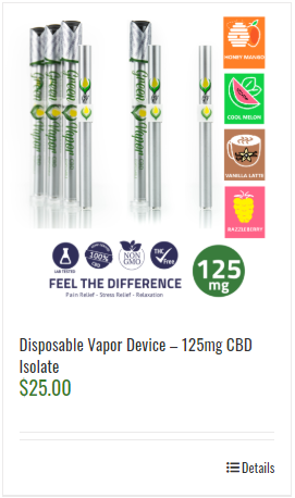cbd 125 flavors